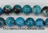 CCO164 15.5 inches 12mm round dyed natural chrysotine beads