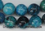 CCO168 15.5 inches 18mm round dyed natural chrysotine beads