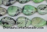 CCO39 15.5 inches 13*18mm flat teardrop natural chrysotine beads