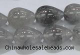 CCQ107 15.5 inches 15*20mm teardrop cloudy quartz beads wholesale