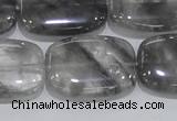 CCQ179 15.5 inches 22*30mm rectangle cloudy quartz beads wholesale