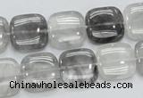 CCQ195 15.5 inches 15*15mm square cloudy quartz beads wholesale