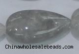 CCQ224 15.5 inches 25*45mm teardrop cloudy quartz beads wholesale