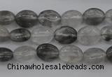 CCQ243 15.5 inches 8*10mm oval cloudy quartz beads wholesale