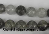 CCQ304 15.5 inches 12mm round cloudy quartz beads wholesale