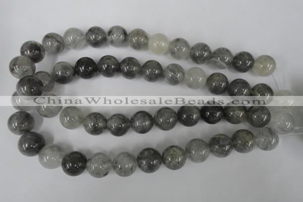 CCQ306 15.5 inches 16mm round cloudy quartz beads wholesale