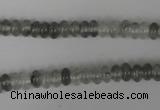 CCQ325 15.5 inches 4*6mm rondelle cloudy quartz beads wholesale