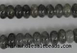 CCQ327 15.5 inches 6*10mm rondelle cloudy quartz beads wholesale