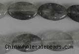 CCQ388 15.5 inches 12*20mm oval cloudy quartz beads wholesale