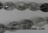 CCQ400 15.5 inches 10*15mm marquise cloudy quartz beads wholesale