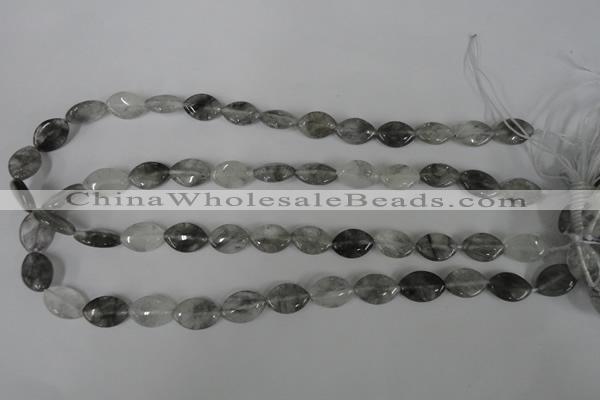 CCQ400 15.5 inches 10*15mm marquise cloudy quartz beads wholesale