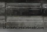 CCQ552 15.5 inches 16*40mm tube cloudy quartz beads wholesale