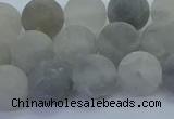 CCQ563 15.5 inches 10mm round matte cloudy quartz beads wholesale