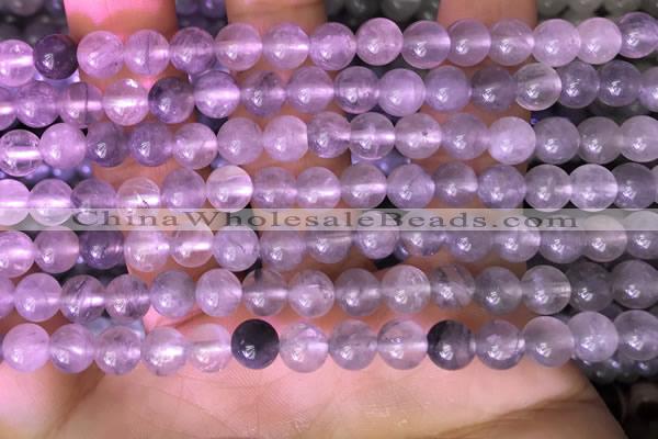 CCQ588 15.5 inches 4mm round cloudy quartz beads wholesale