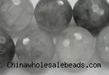 CCQ65 15.5 inches 20mm faceted round cloudy quartz beads wholesale