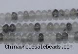 CCQ66 15.5 inches 4*6mm rondelle cloudy quartz beads wholesale