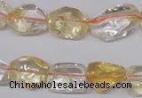 CCR100 15.5 inches 8-15mm natural citrine gemstone nugget beads
