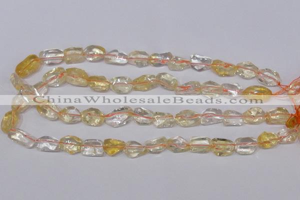 CCR100 15.5 inches 8-15mm natural citrine gemstone nugget beads