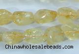 CCR101 15.5 inches 8-14mm natural citrine gemstone nugget beads