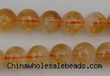 CCR166 15.5 inches 8mm round natural citrine beads wholesale