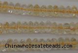 CCR171 15.5 inches 3*5mm faceted rondelle natural citrine beads