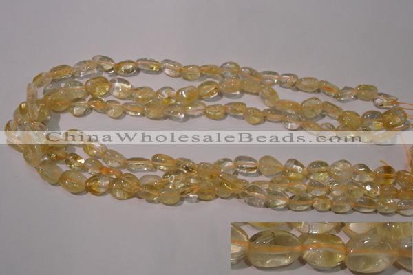 CCR217 15.5 inches 9*12mm nuggets natural citrine gemstone beads