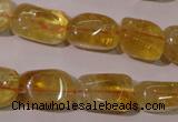 CCR219 15.5 inches 11*17mm nuggets natural citrine gemstone beads