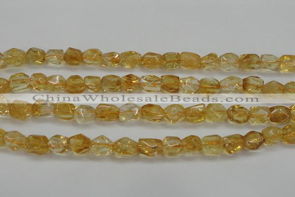 CCR236 15.5 inches 9*12mm nuggets natural citrine gemstone beads