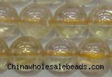 CCR303 15.5 inches 10mm round AB-color natural citrine beads