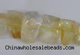 CCR355 15.5 inches 13*18mm - 15*20mm freeform natural citrine beads