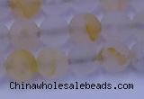 CCR372 15.5 inches 8mm round matte citrine beads wholesale