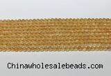 CCR377 15.5 inches 4.5-5mm round citrine gemstone beads wholesale