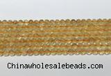 CCR378 15.5 inches 6mm round citrine gemstone beads wholesale