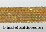 CCR379 15.5 inches 8mm round citrine gemstone beads wholesale