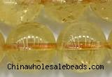 CCR384 15 inches 12mm round citrine beads wholesale