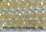 CCR395 15 inches 3*4mm faceted rondelle citrine beads