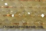 CCR396 15 inches 4*5mm faceted rondelle citrine beads