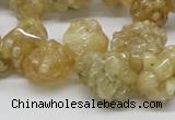 CCR86 15.5 inches 14mm chip citrine gemstone beads wholesale