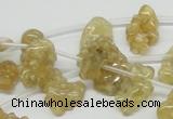 CCR87 15.5 inches 15mm chips citrine gemstone beads wholesale