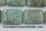 CCS102 15.5 inches 18*25mm rectangle African chrysocolla beads