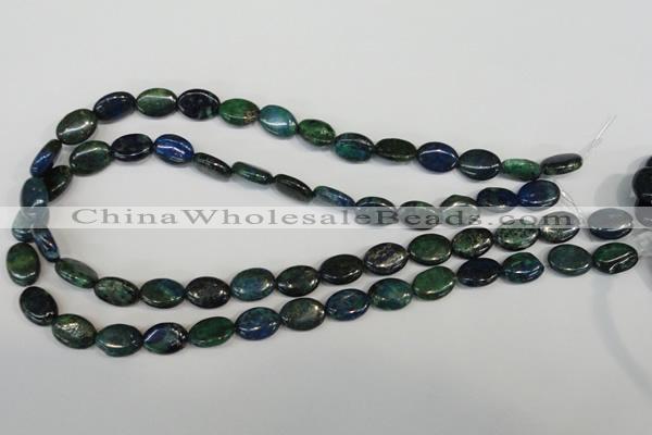 CCS165 15.5 inches 10*14mm oval dyed chrysocolla gemstone beads