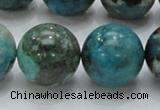 CCS18 15.5 inches 20mm round natural chrysocolla gemstone beads