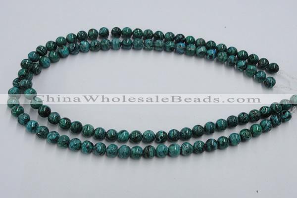 CCS202 15.5 inches 6mm round natural Chinese chrysocolla beads