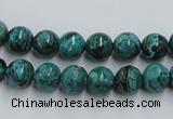 CCS203 15.5 inches 8mm round natural Chinese chrysocolla beads