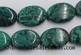 CCS235 15.5 inches 13*18mm oval natural Chinese chrysocolla beads