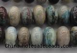 CCS28 15.5 inches 10*16mm rondelle natural chrysocolla gemstone beads