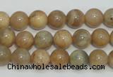 CCS304 15.5 inches 10mm round natural sunstone beads wholesale