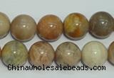 CCS306 15.5 inches 14mm round natural sunstone beads wholesale