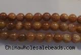 CCS361 15.5 inches 6mm round A grade natural golden sunstone beads