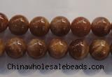 CCS363 15.5 inches 10mm round A grade natural golden sunstone beads